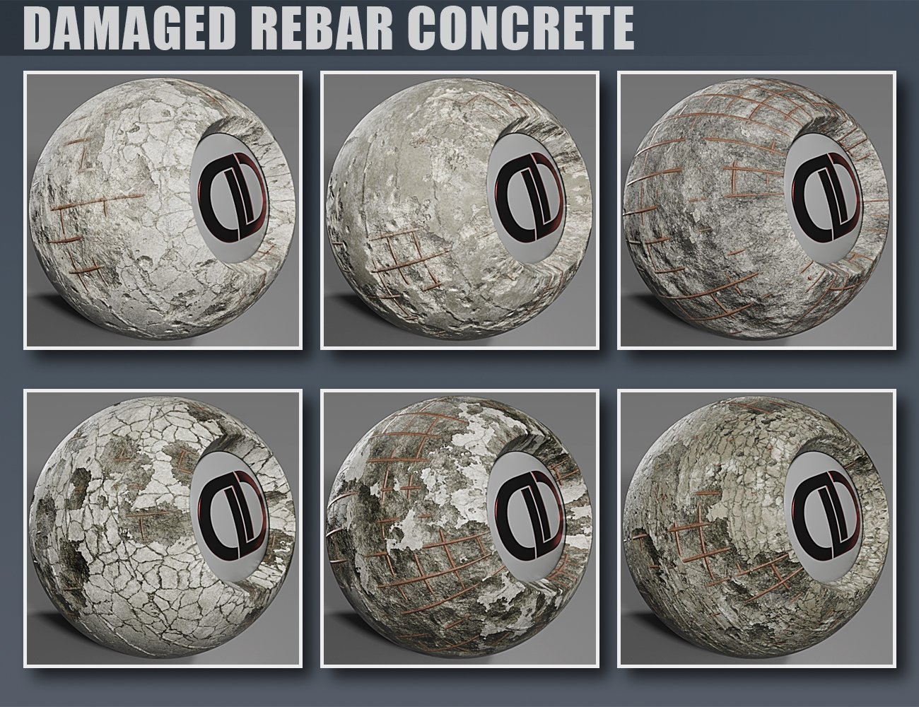 DD PBR Concrete Shaders for Iray Vol 2 by: Digital Delirium, 3D Models by Daz 3D