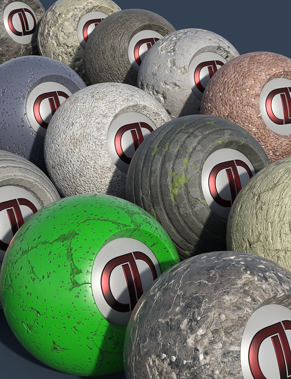 DD PBR Concrete Shaders for Iray Vol 3 by: Digital Delirium, 3D Models by Daz 3D