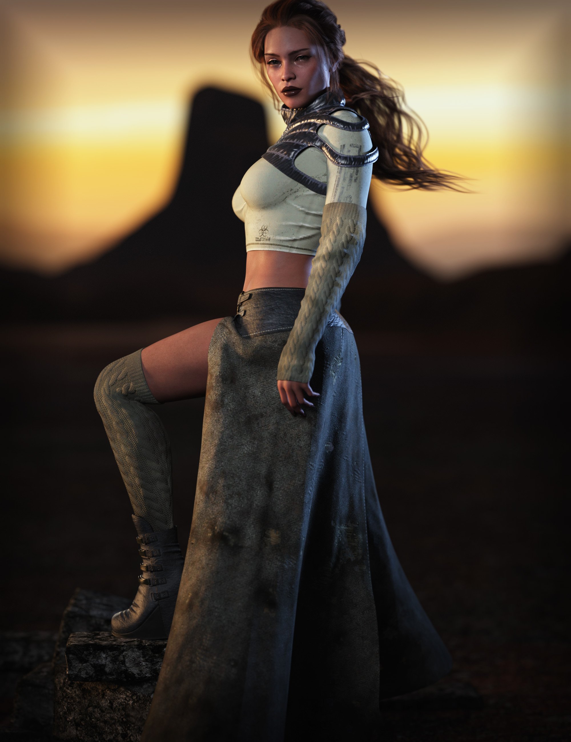 dForce CB Destinus Clothing Set for Genesis 9 by: CynderBlue, 3D Models by Daz 3D