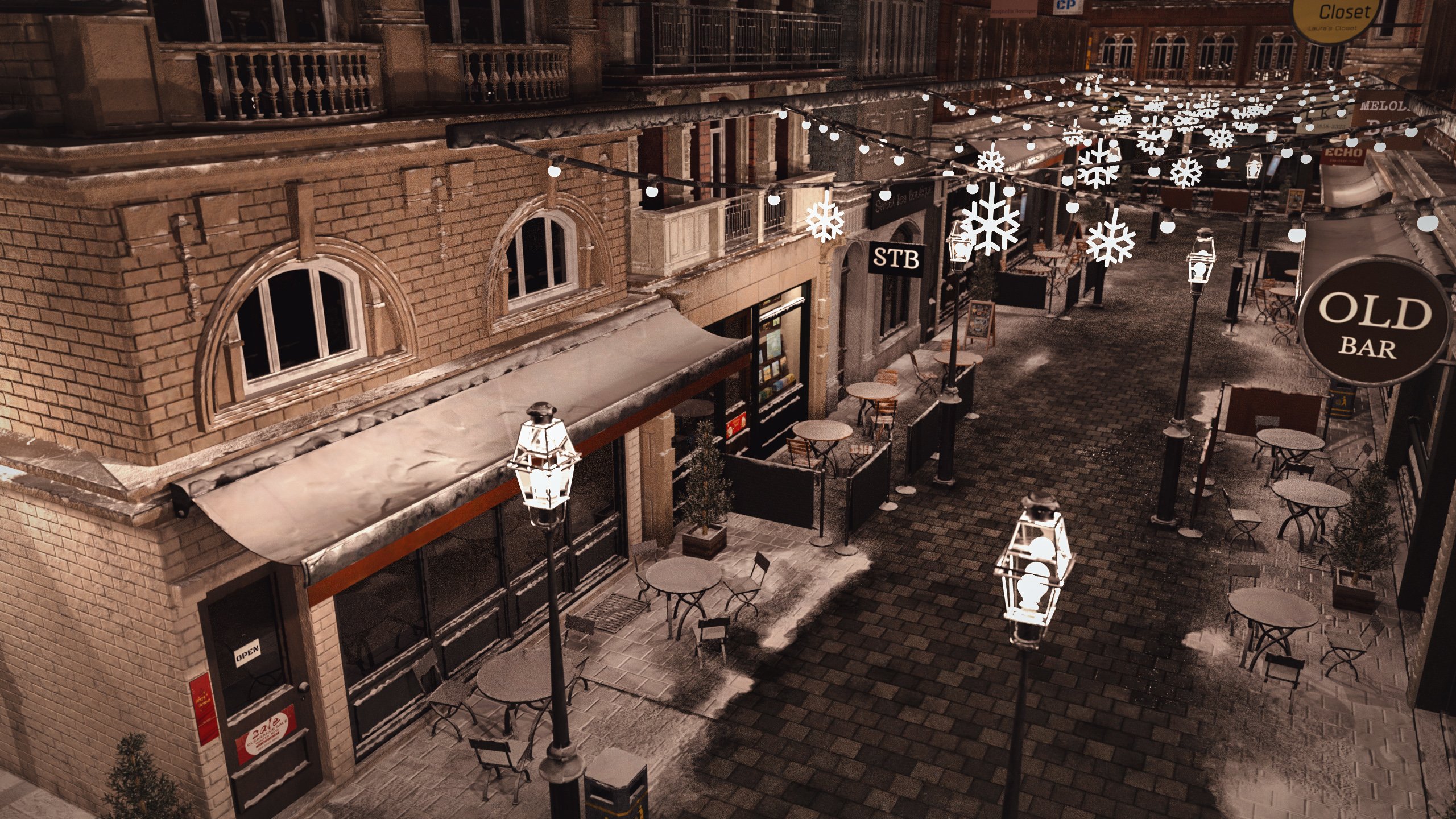 Snowy London Street Snowy London Street by: Polish, 3D Models by Daz 3D