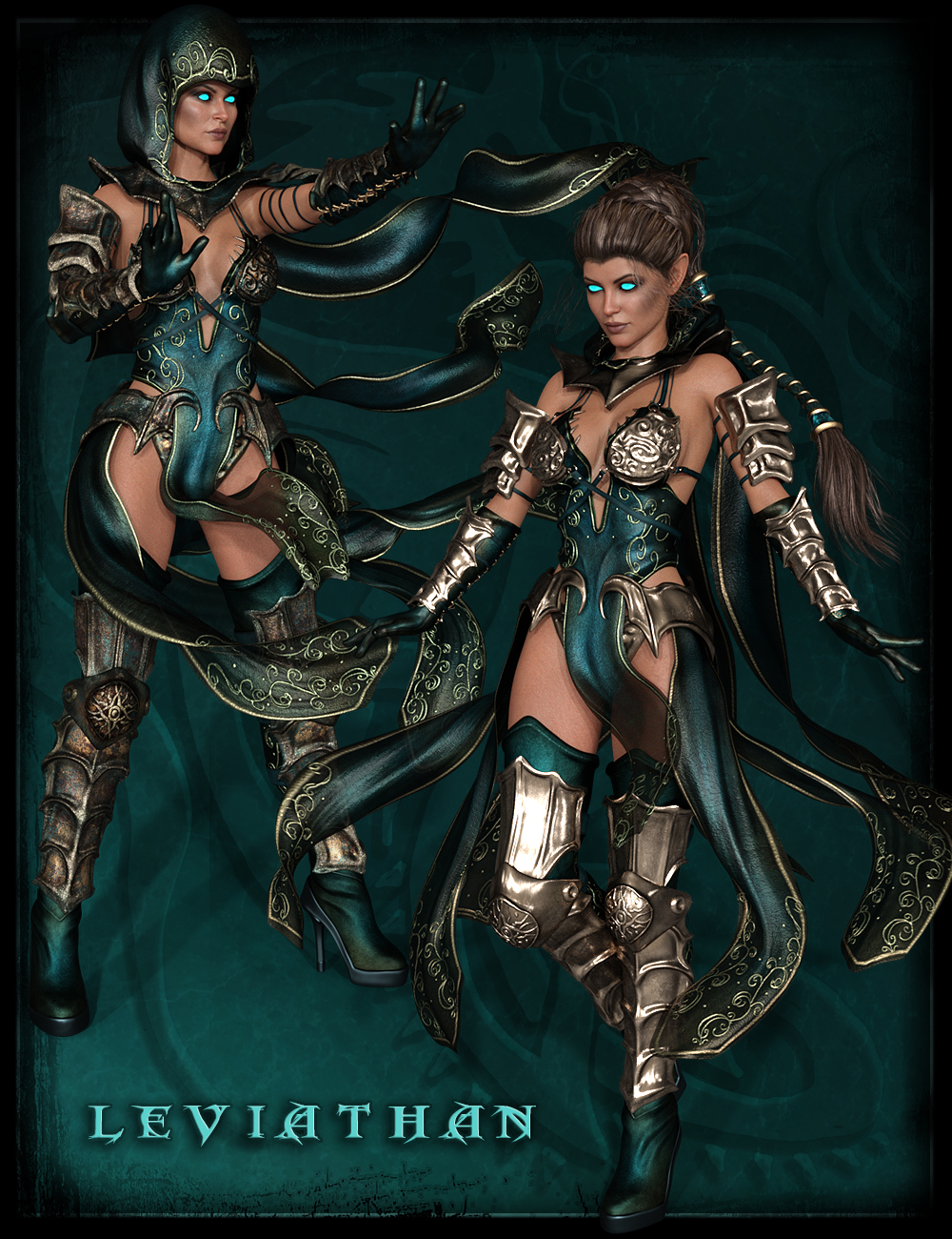 dForce Hex Arcanum Outfit for Genesis 8 Female and Genesis 9 by: IgnisSerpentus, 3D Models by Daz 3D