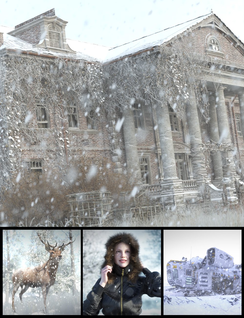 Iray Winter Light Kit by: KindredArtsRavenLoor, 3D Models by Daz 3D