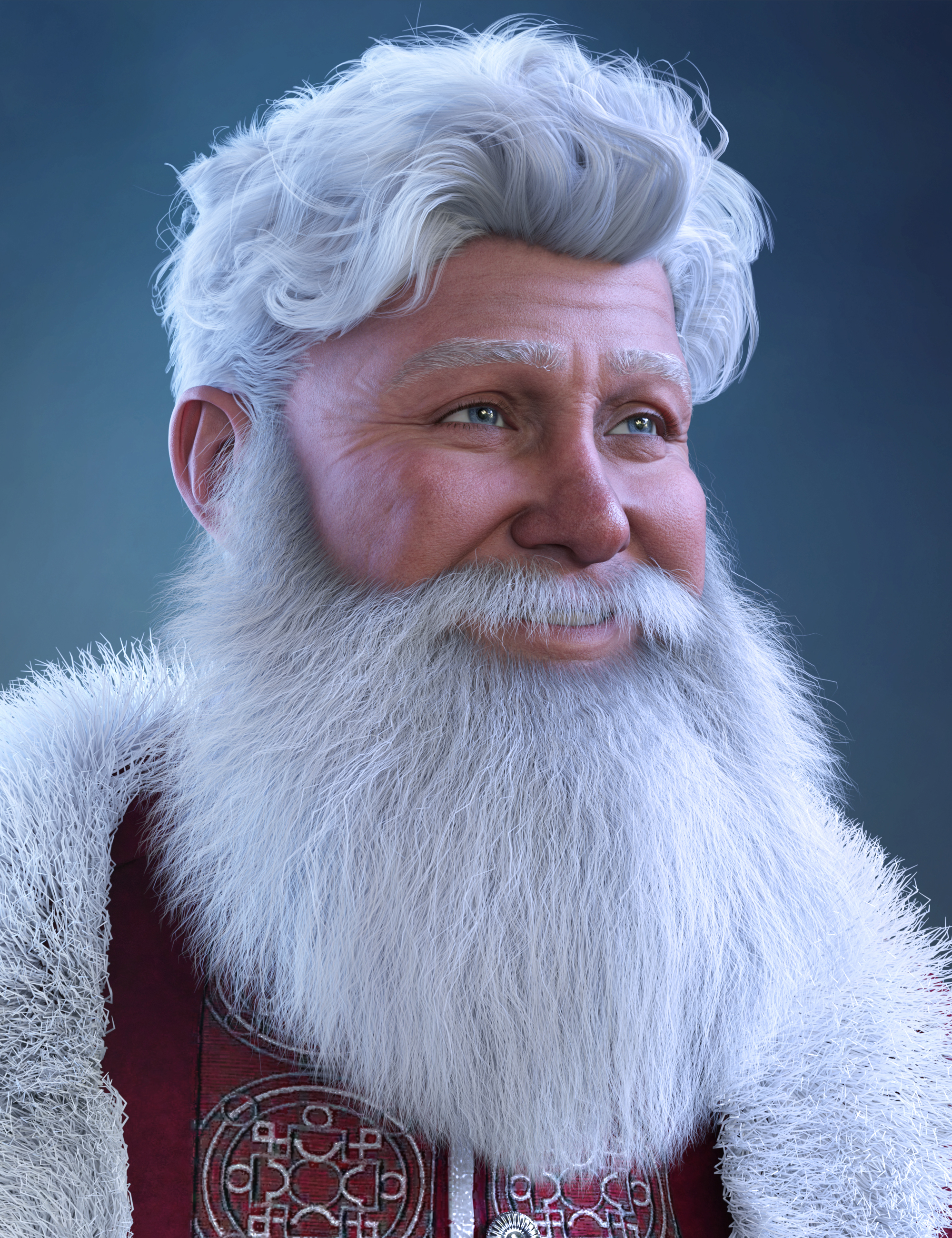 Santa Claus Beard for Genesis 9 by: Laticis Imagery, 3D Models by Daz 3D