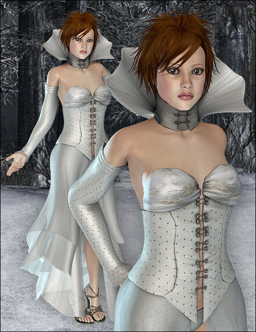 Winter Dress Textures by: Sarsa, 3D Models by Daz 3D