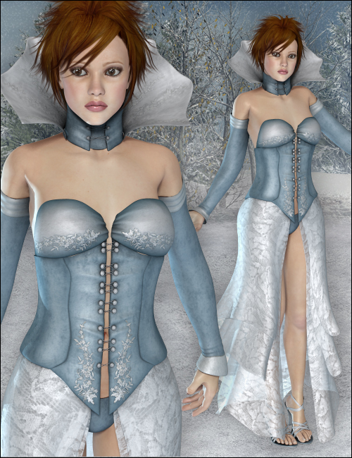 Winter Dress Textures by: Sarsa, 3D Models by Daz 3D