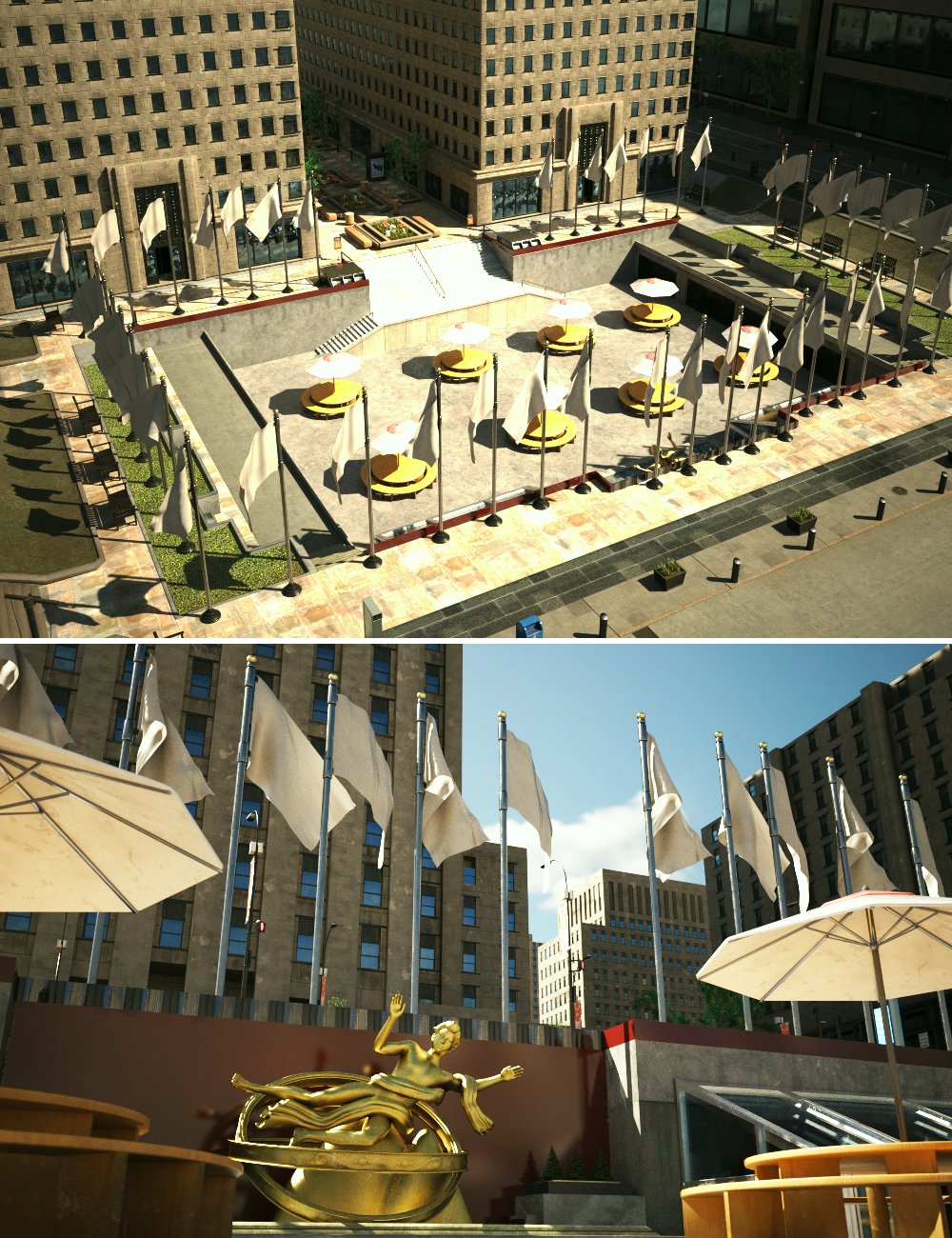 XI Commercial Center by: Xivon, 3D Models by Daz 3D