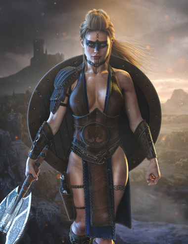 dForce AJC Dawn Warrior Outfit for Genesis 9 by: adeilsonjc, 3D Models by Daz 3D