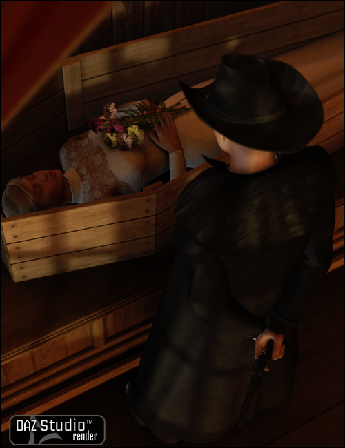 Old West Undertakers Interior Poses by: Digiport, 3D Models by Daz 3D