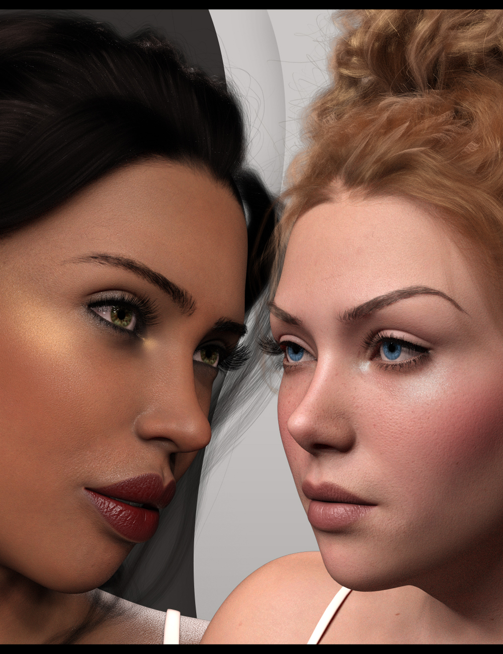 Twizted Face MakeUp MR for Genesis 9 by: TwiztedMetal, 3D Models by Daz 3D