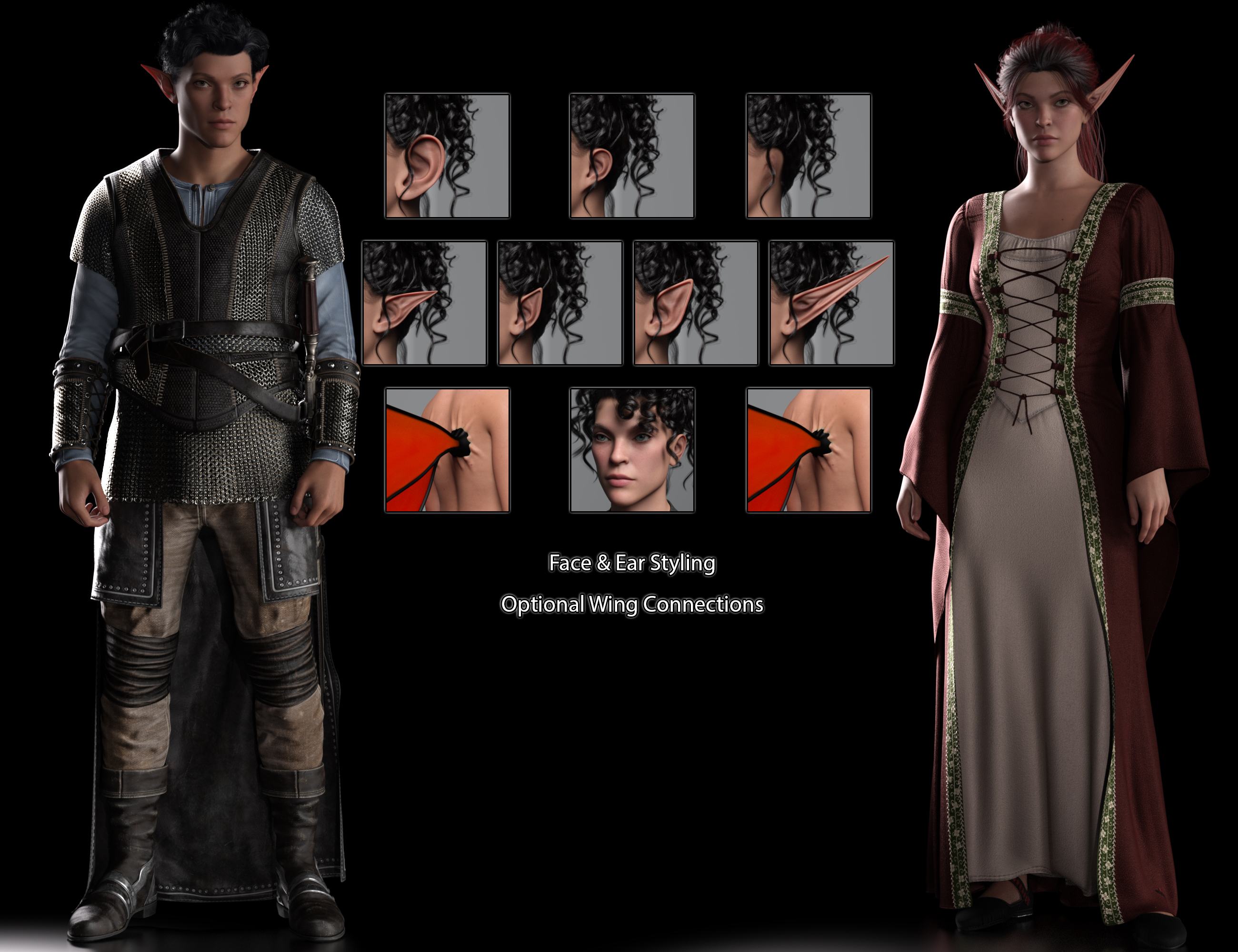 CC Character Accessory Kit: Sprite Sundries for Genesis 9 | Daz 3D
