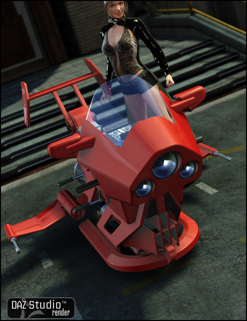 Hover Bike by: , 3D Models by Daz 3D