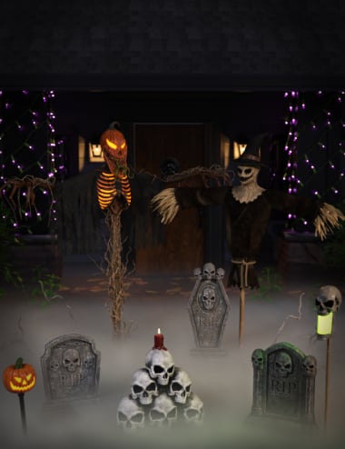 Halloween Outdoor Decor | Daz 3D