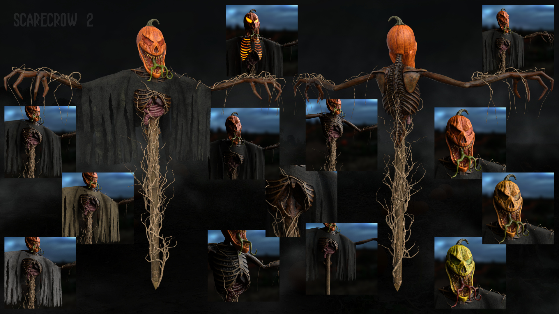 Halloween Outdoor Decor by: Wicked Creations, 3D Models by Daz 3D