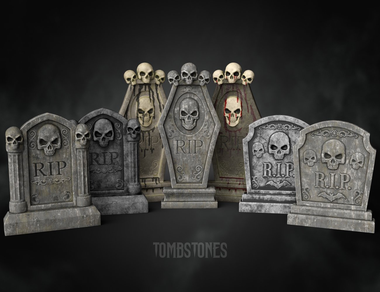 Halloween Outdoor Decor Halloween Outdoor Decor by: Wicked Creations, 3D Models by Daz 3D