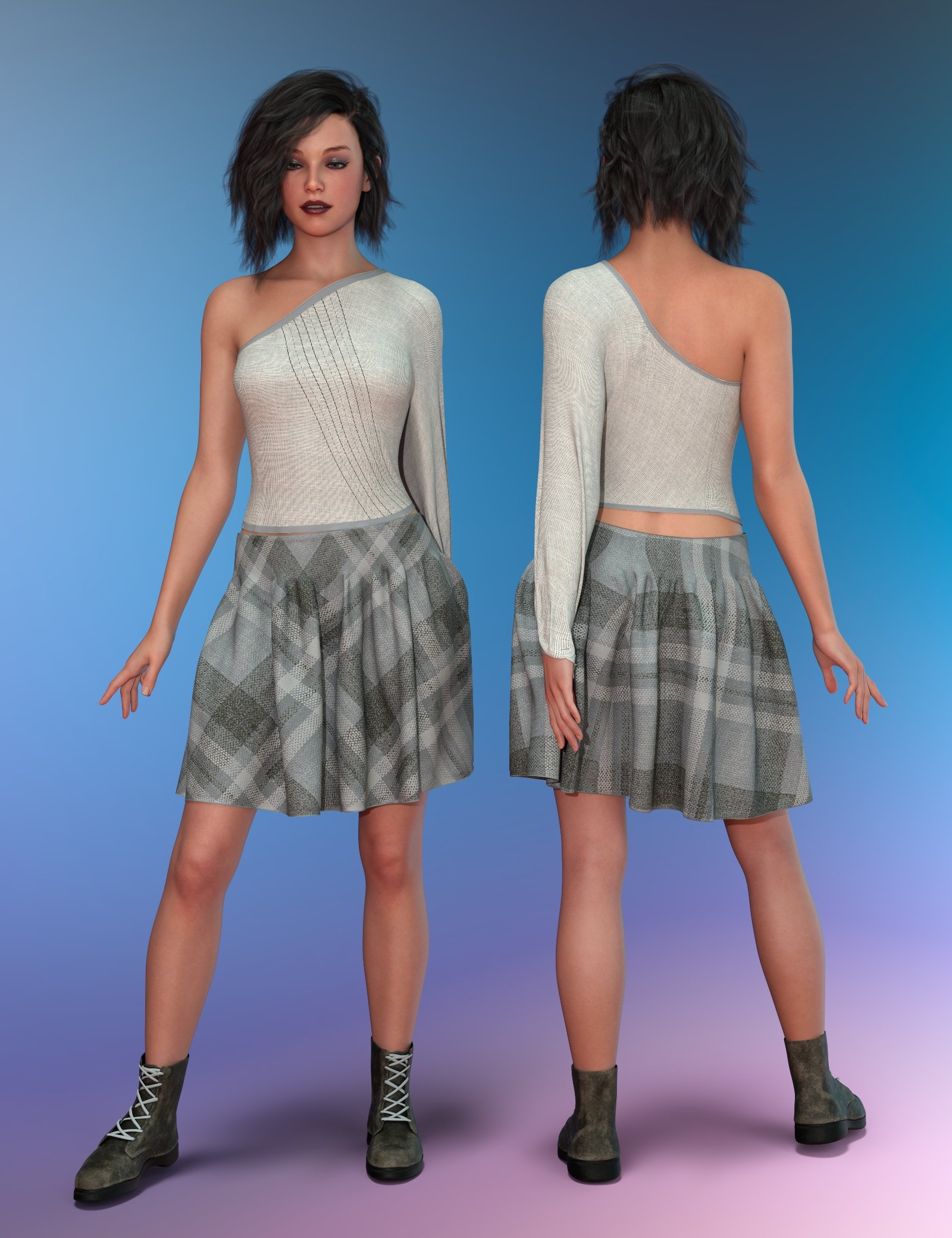 Poki For Dforce Penney Outfit For Genesis 9 Daz 3d