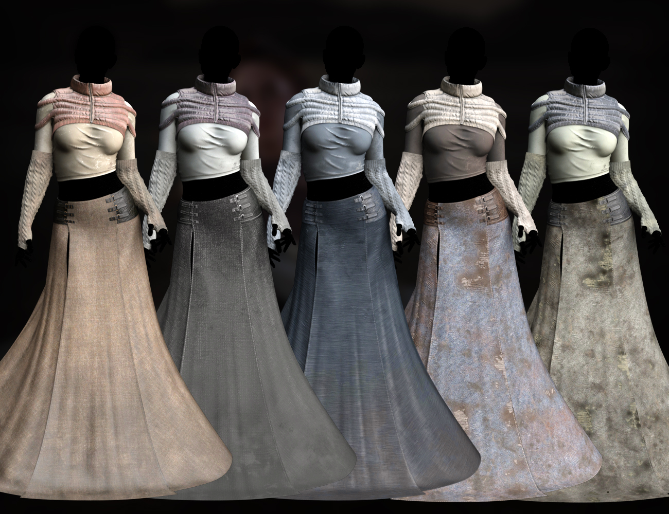 dForce CB Destinus Clothing Set for Genesis 8 and 8.1 Females | Daz 3D