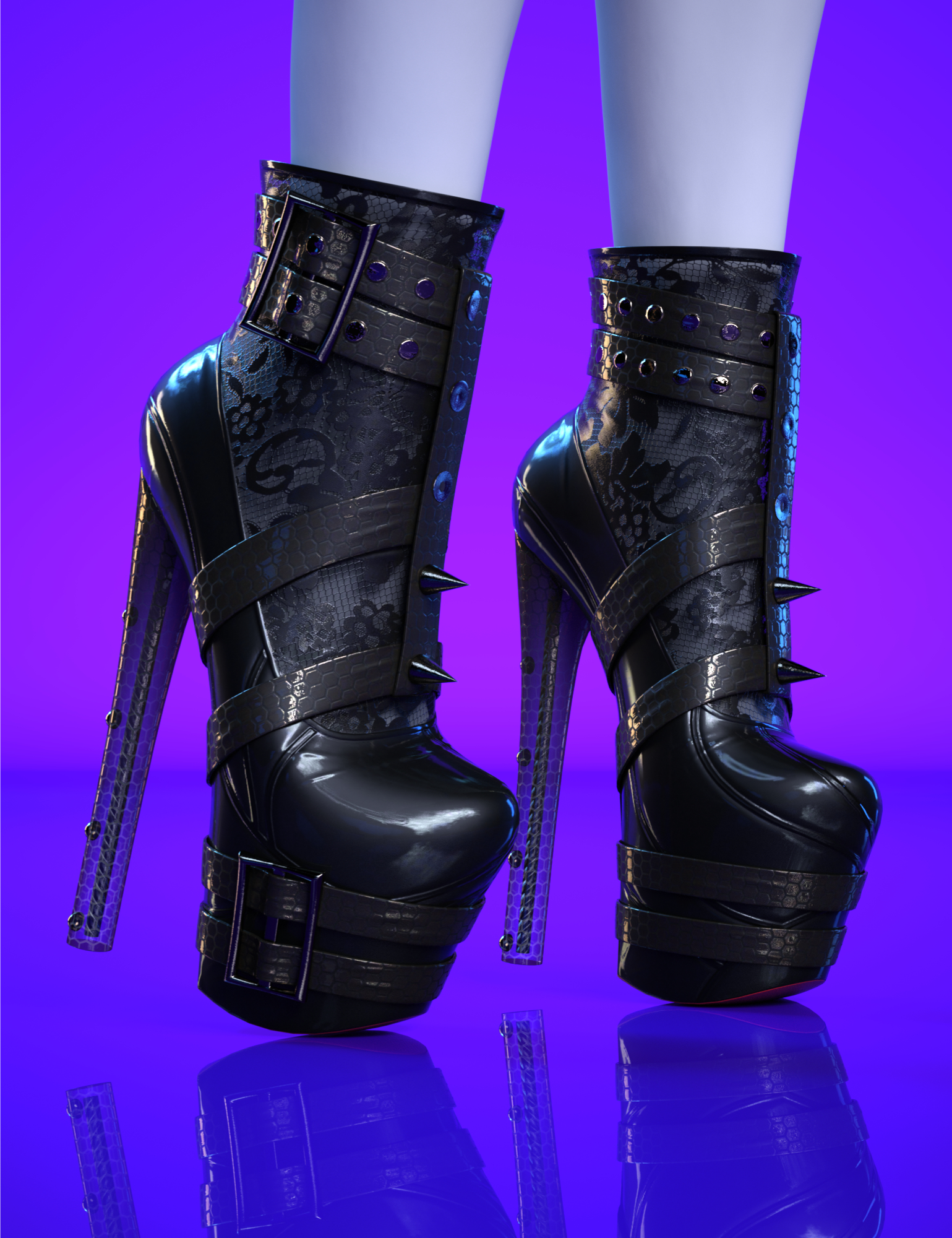 HM Almira Boots for Genesis 9 | Daz 3D