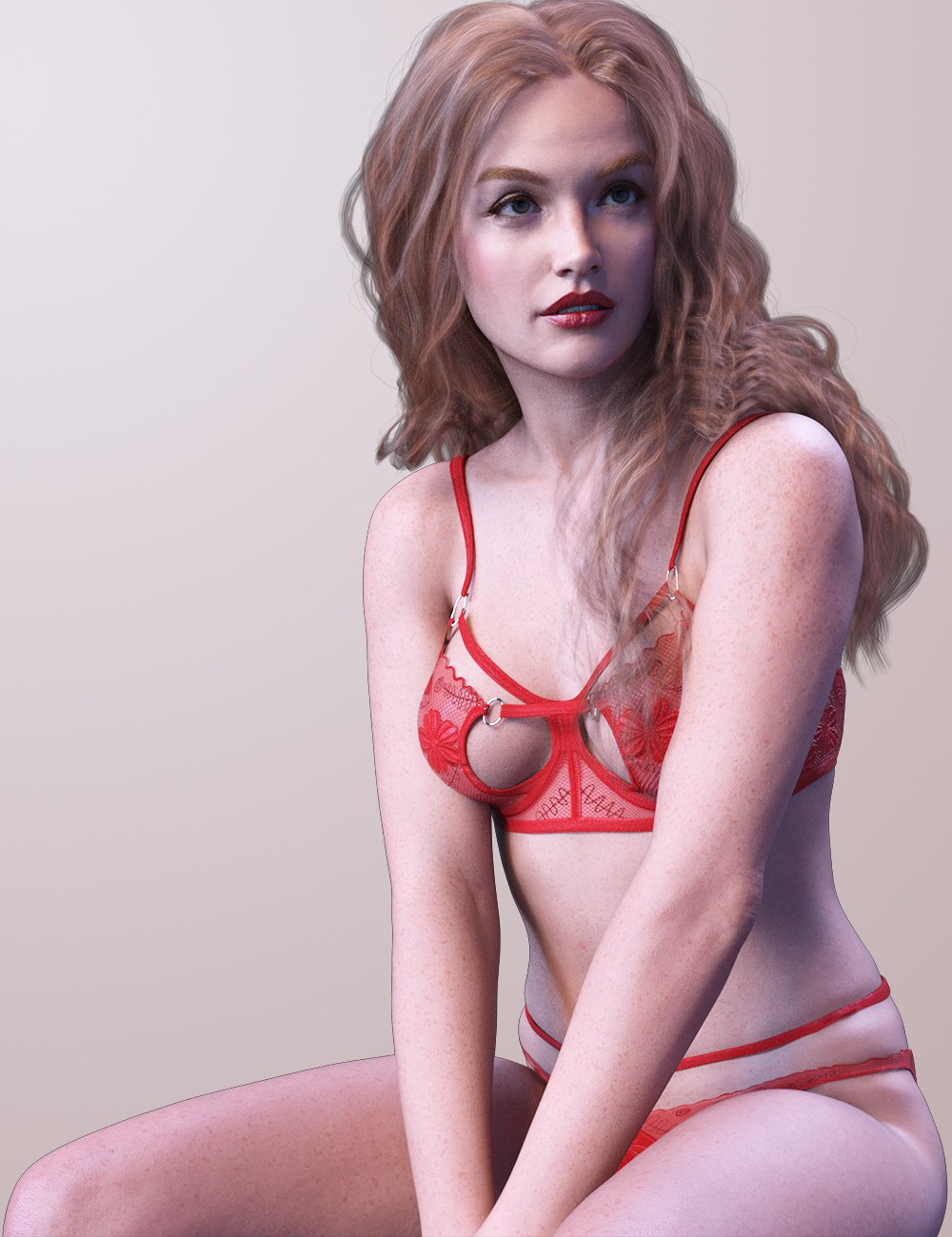 X-Fashion Heart Lace Lingerie for Genesis 9 by: xtrart-3d, 3D Models by Daz 3D