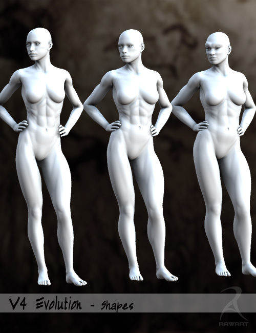 V4 Tribal Evolution by: RawArt, 3D Models by Daz 3D