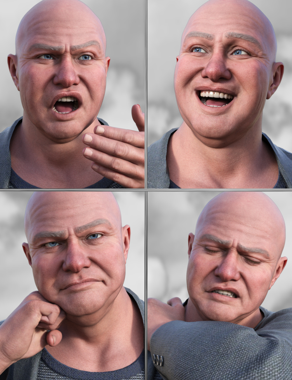 JW The Sir Expressions for Nikolai 9 by: JWolf, 3D Models by Daz 3D