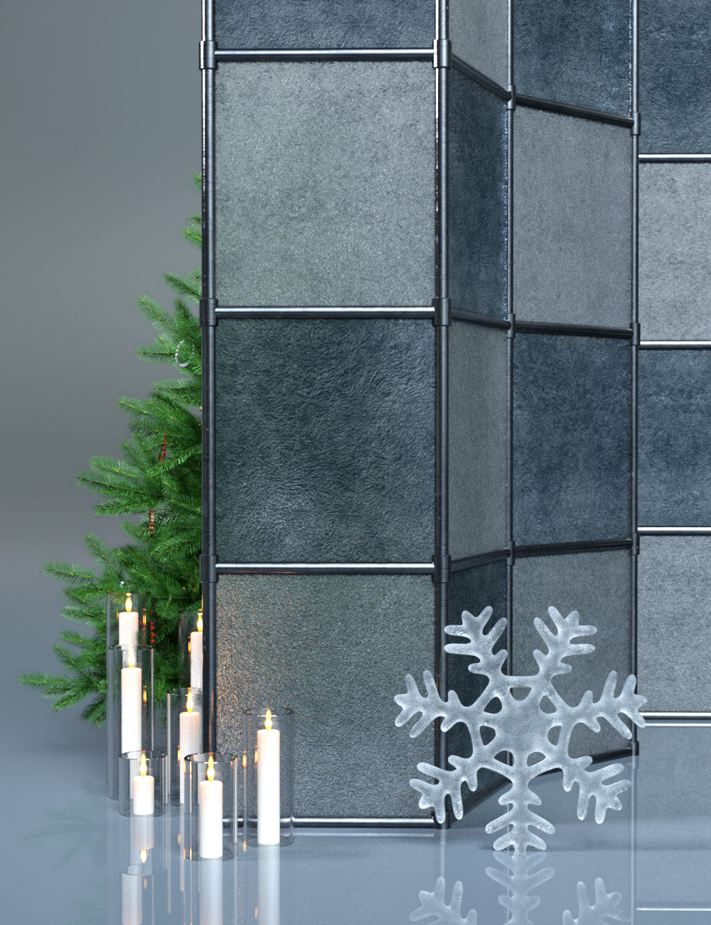 Frozen Glass Shaders by: Atenais, 3D Models by Daz 3D