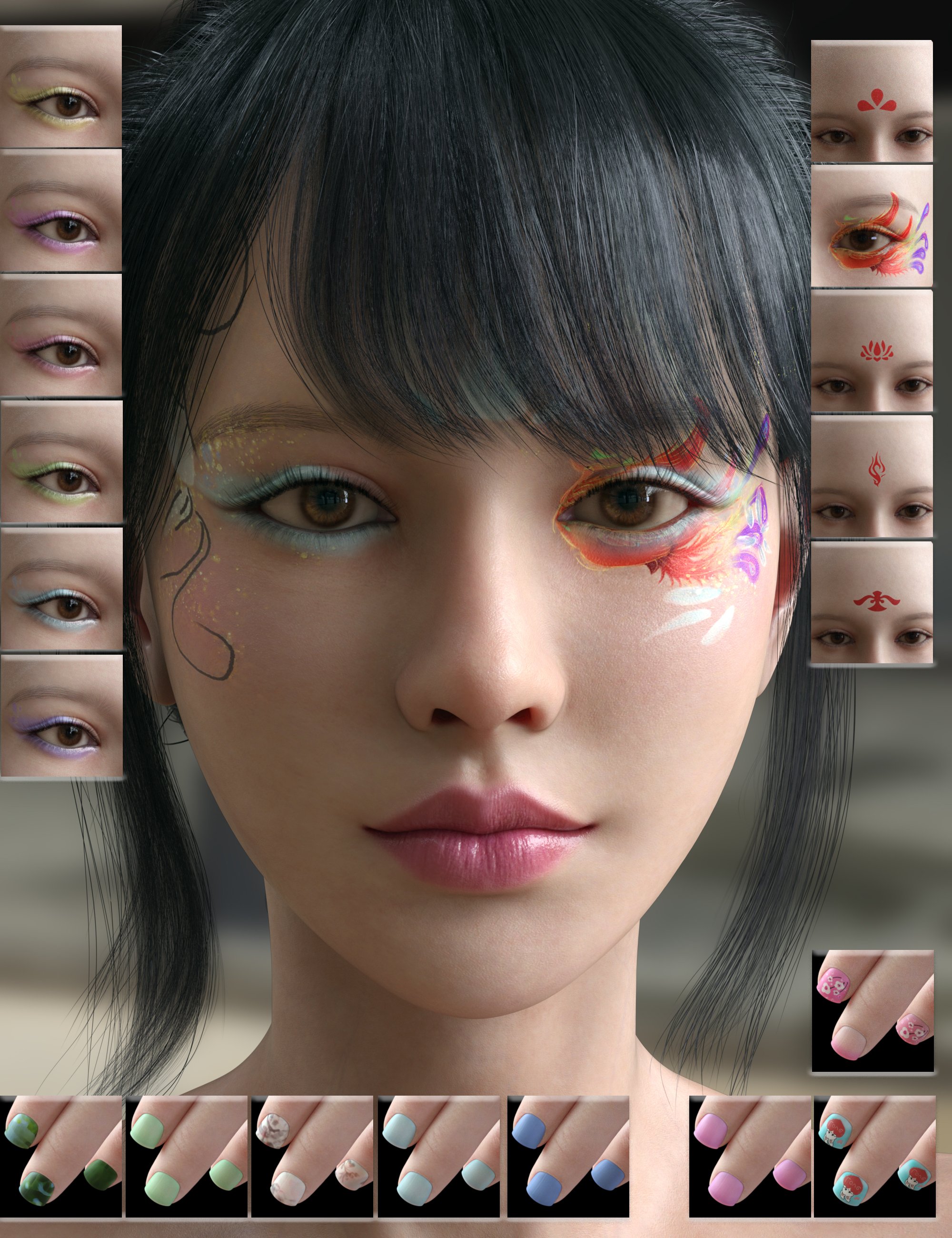 Vo Yonina HD for Genesis 9 Vo Yonina HD for Genesis 9 by: VOOTW, 3D Models by Daz 3D