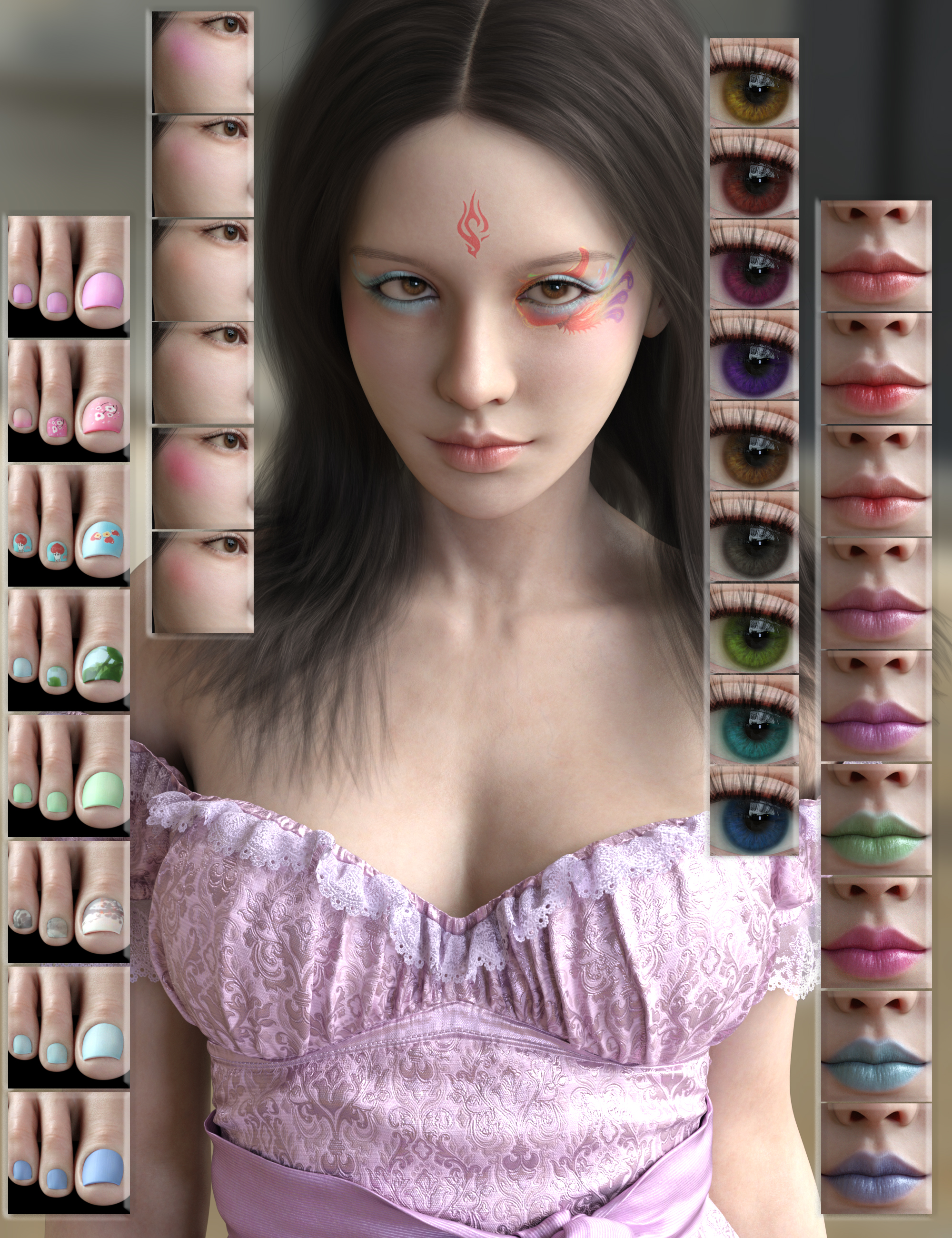 Vo Yonina HD for Genesis 9 by: VOOTW, 3D Models by Daz 3D