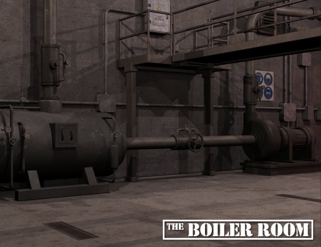 The Boiler Room by: Nightshift3D, 3D Models by Daz 3D