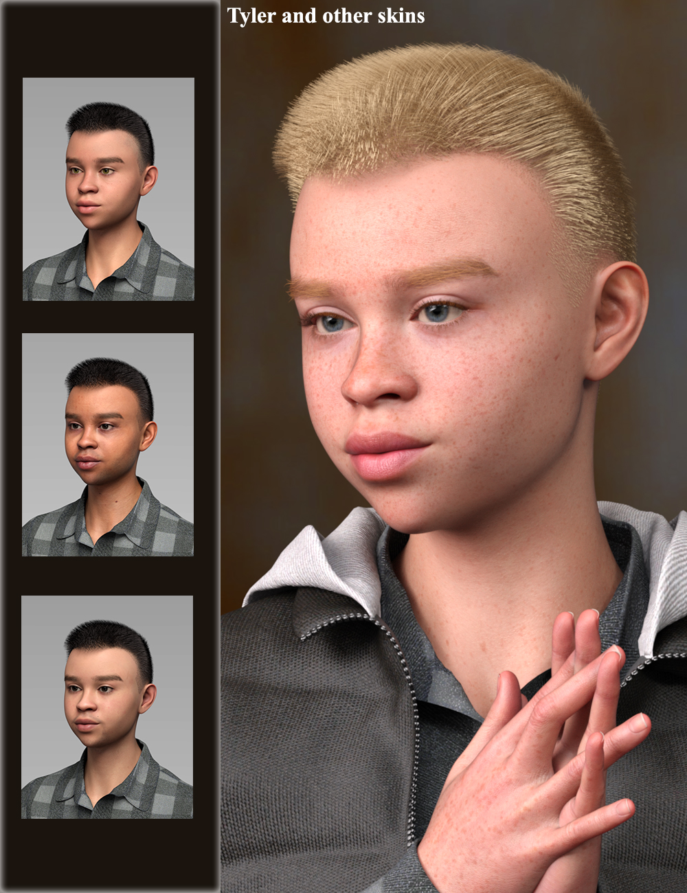Teen Tyler for Genesis 9 by: Virtual_World, 3D Models by Daz 3D
