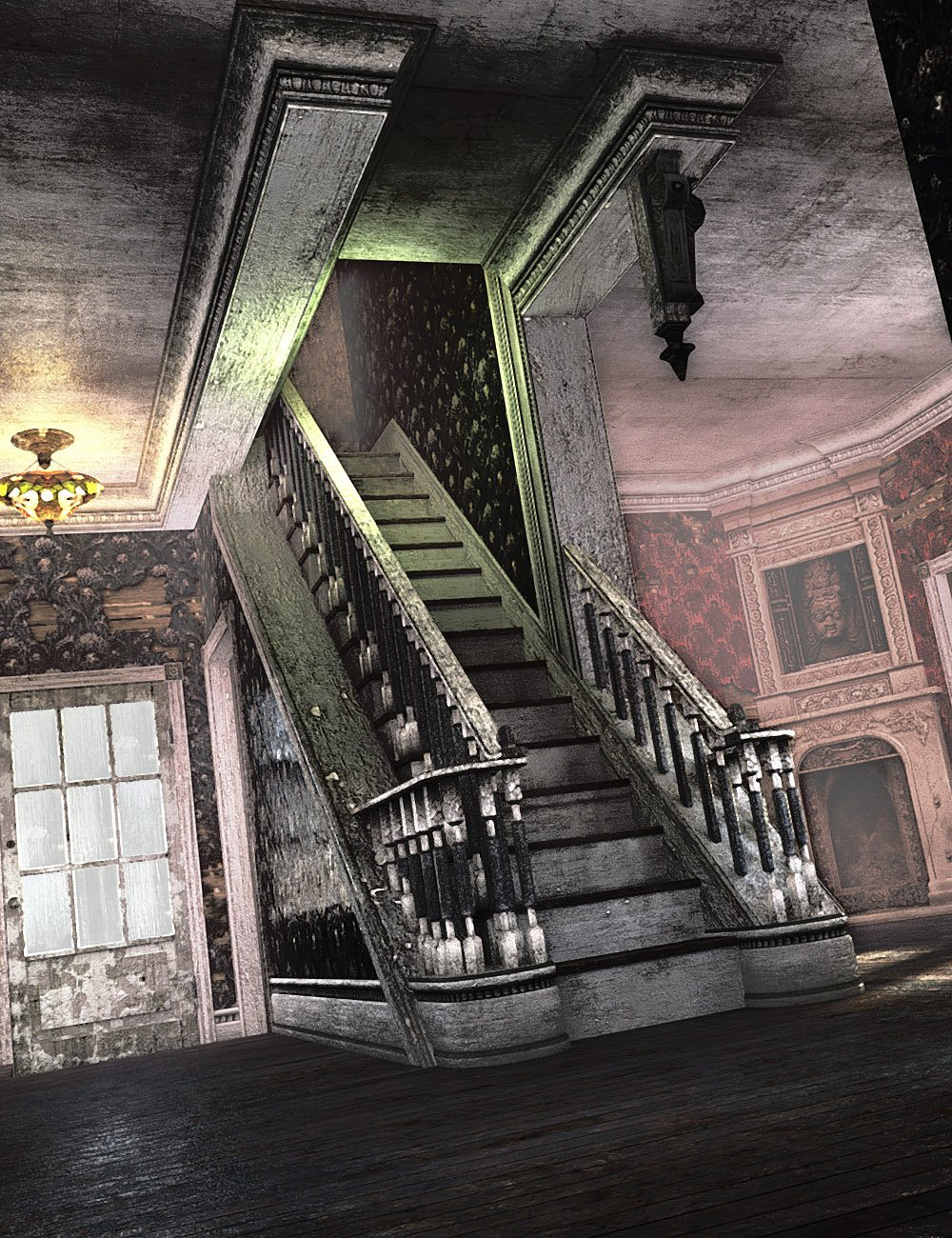 Old Victorian House Interior by: The Management, 3D Models by Daz 3D