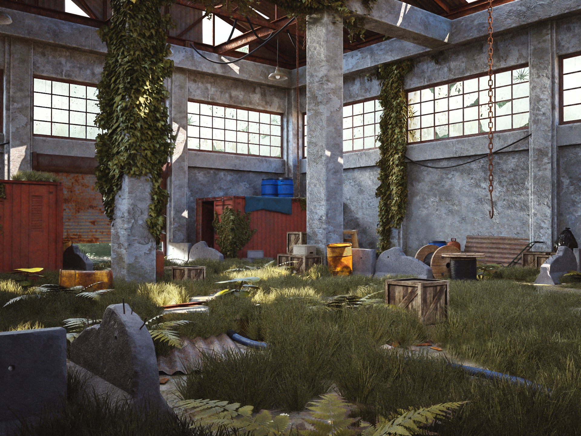 Rusty Warehouse - Modular | Daz 3D