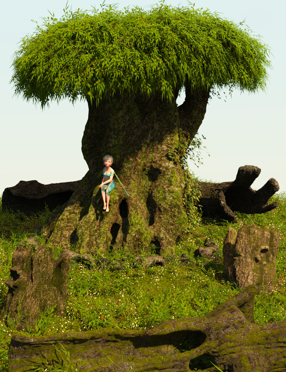 Props and Fantastic Trees by: Gendragon3D, 3D Models by Daz 3D