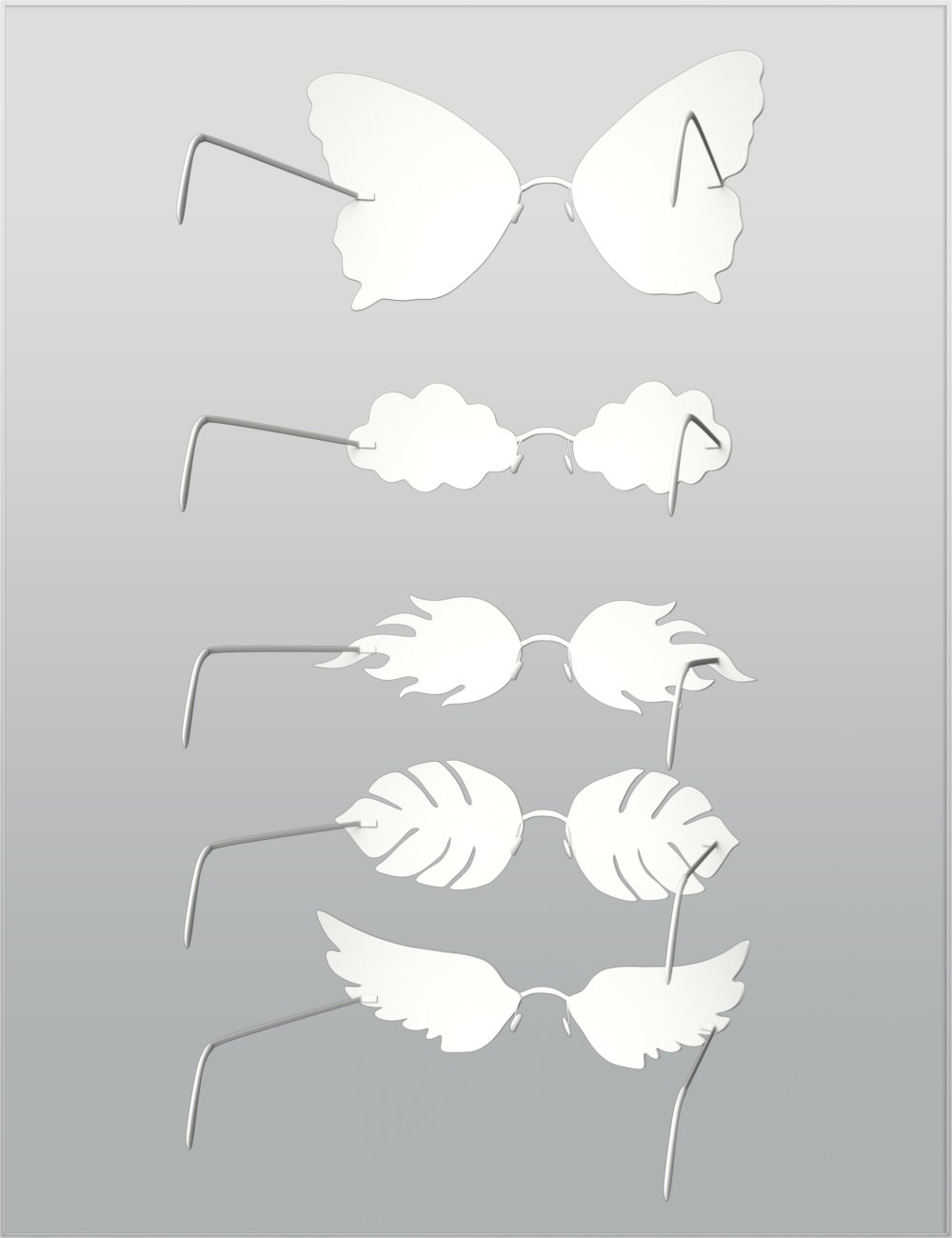 Funglasses for Genesis 9 Feminine by: Nikisatez, 3D Models by Daz 3D