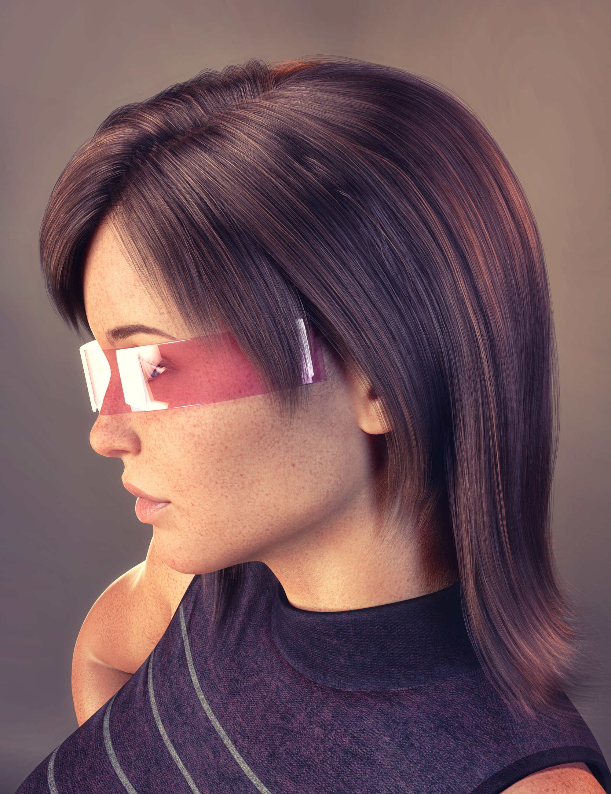 FE Students Model Hair for Genesis 8 and 8.1 Female