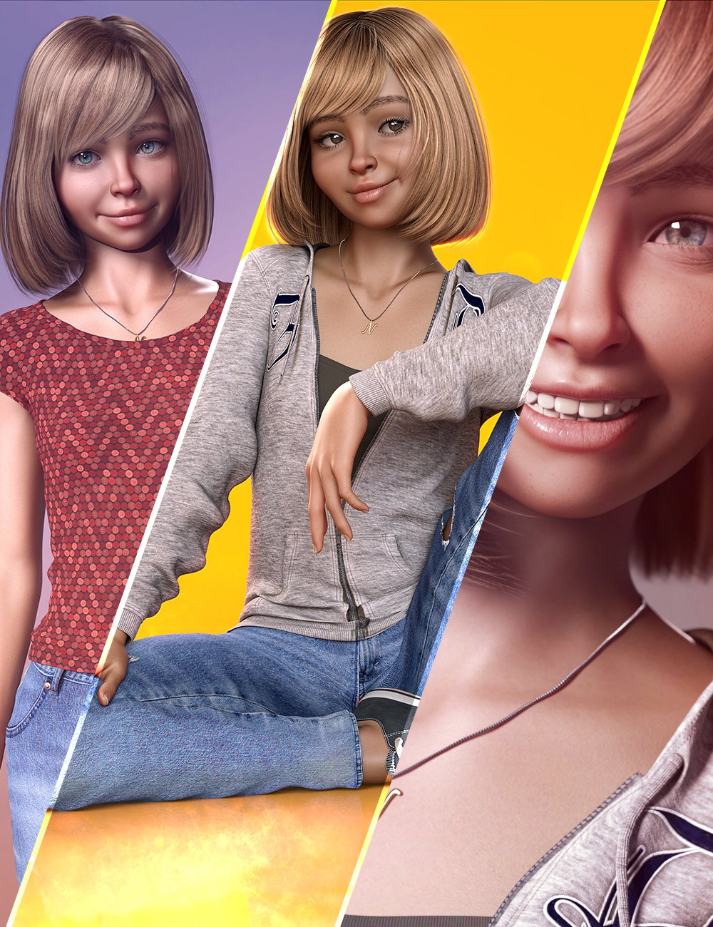 Novara Bundle for Genesis 8 Females by: 3D Universe, 3D Models by Daz 3D
