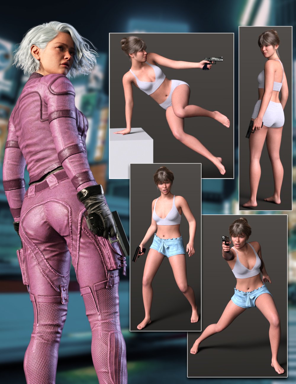Go Action Poses and Props for Genesis 9 Go Action Poses and Props for Genesis 9 by: Pixelunashadownet, 3D Models by Daz 3D