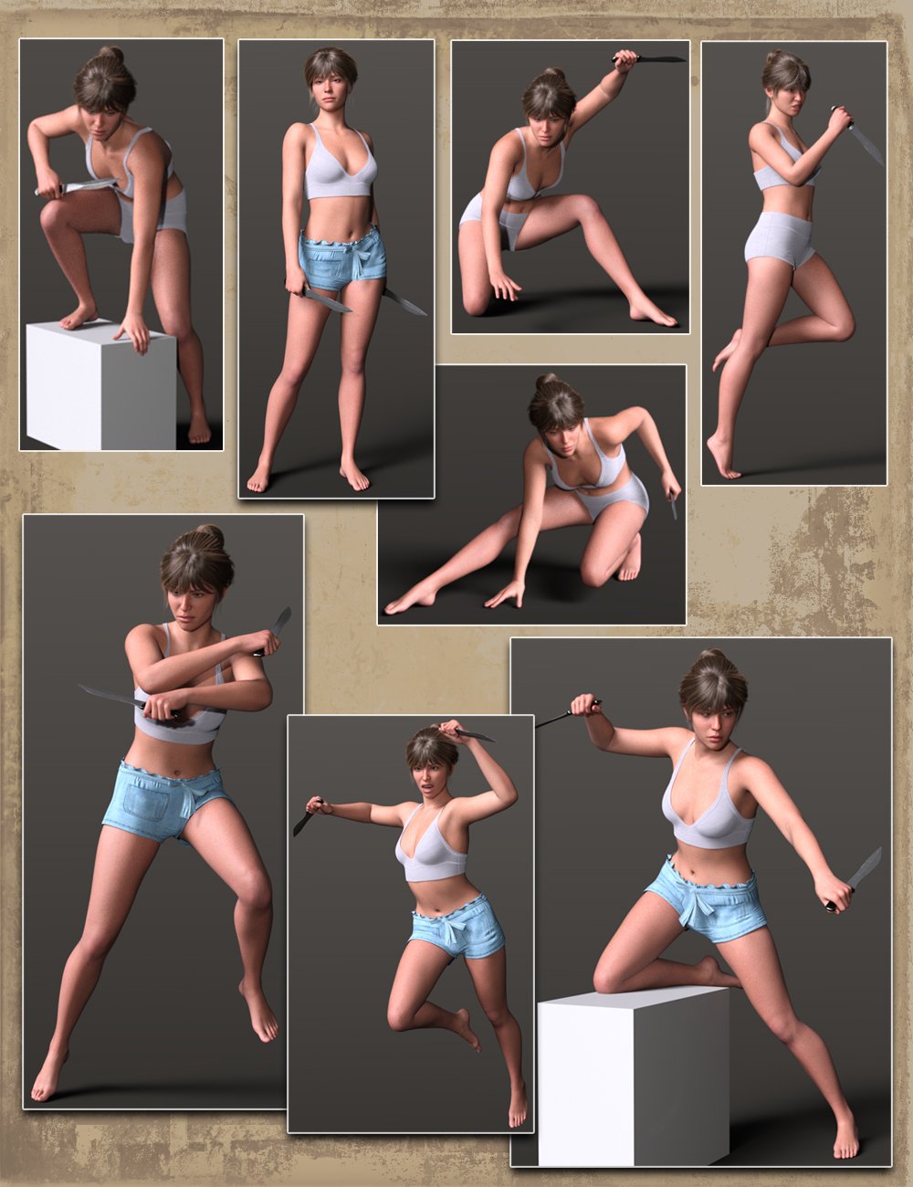 Go Action Poses and Props for Genesis 9 Go Action Poses and Props for Genesis 9 by: Pixelunashadownet, 3D Models by Daz 3D