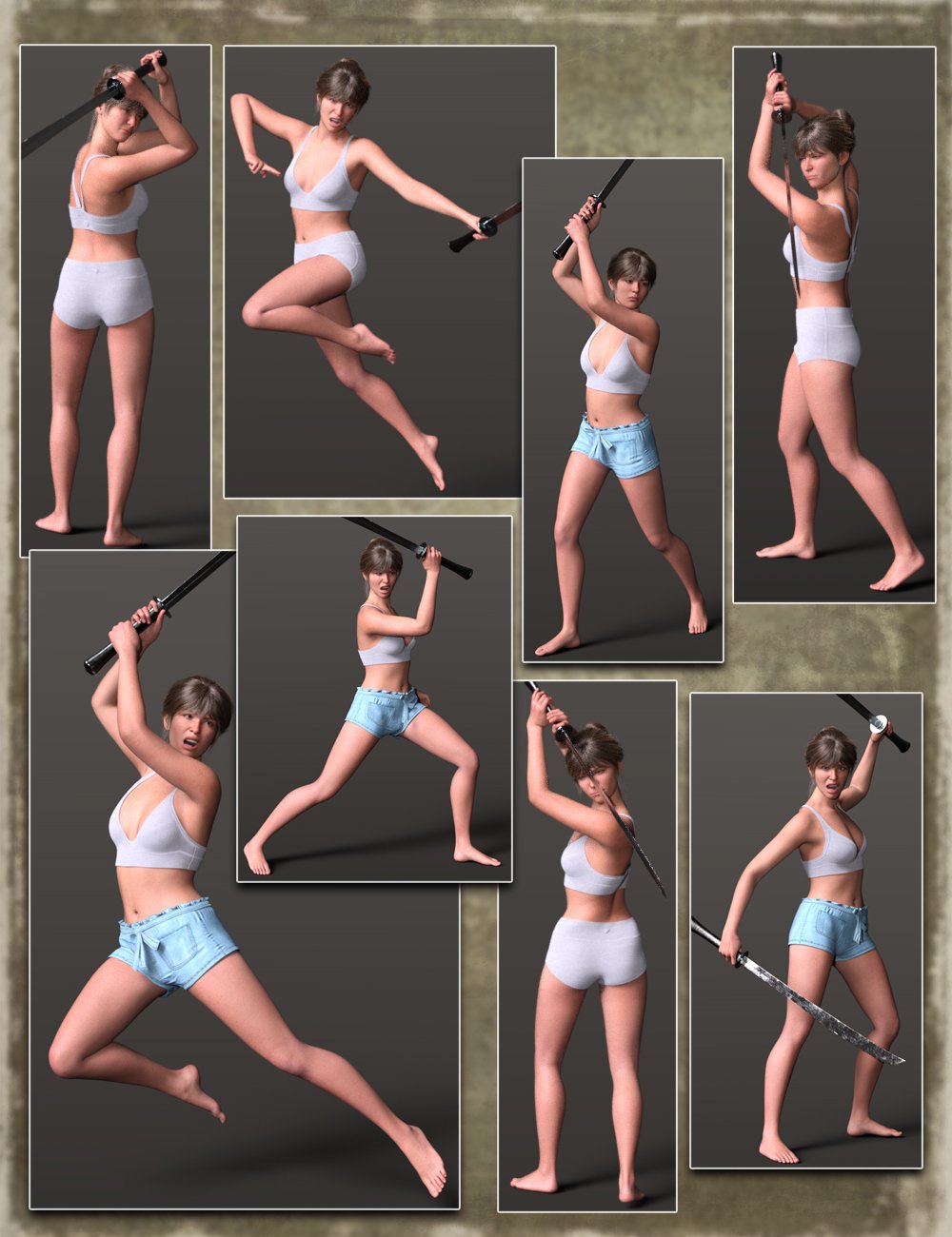 Go Action Poses and Props for Genesis 9 Go Action Poses and Props for Genesis 9 by: Pixelunashadownet, 3D Models by Daz 3D