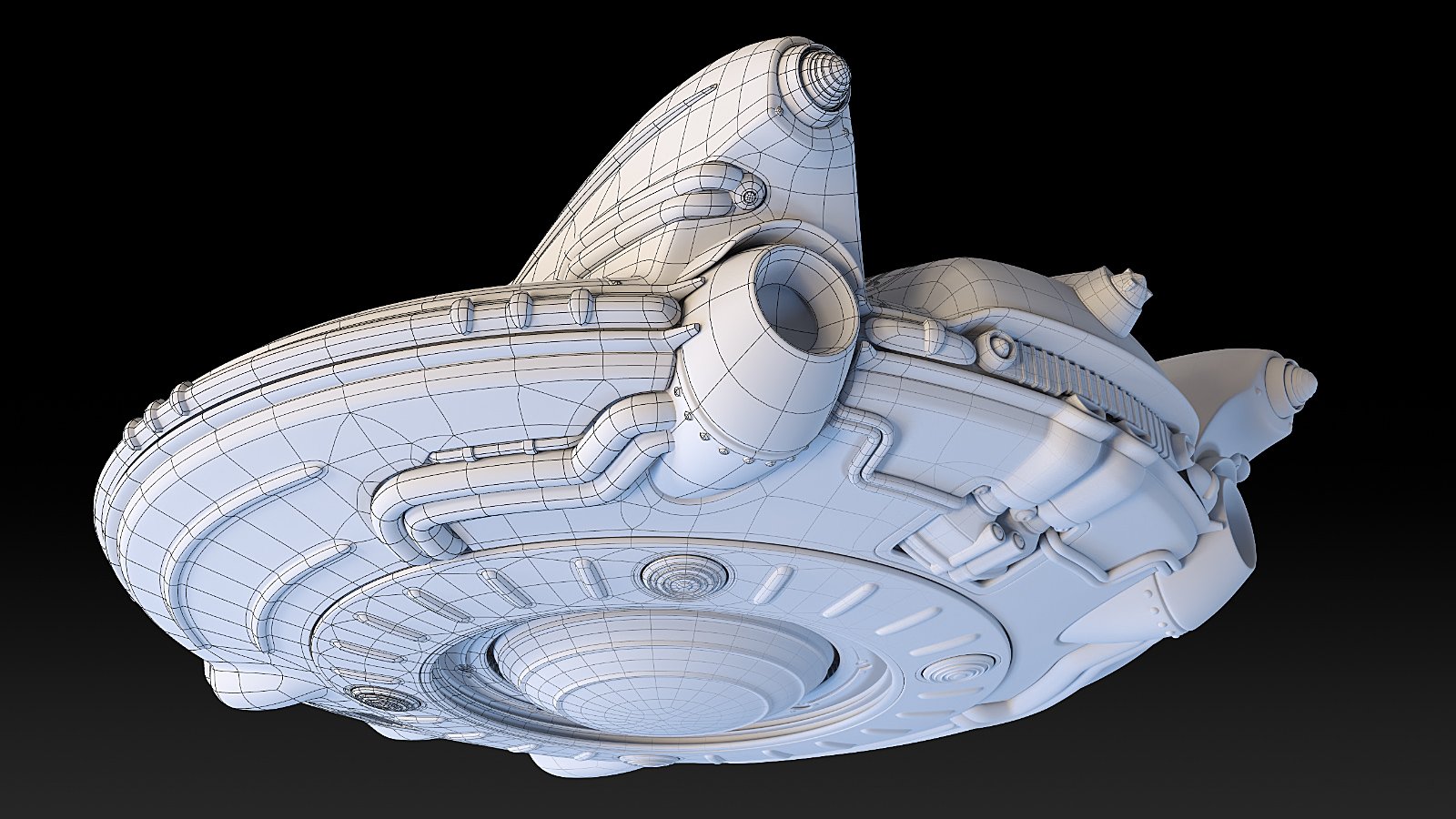 STF Retro UFO by: StrangefateRoguey, 3D Models by Daz 3D
