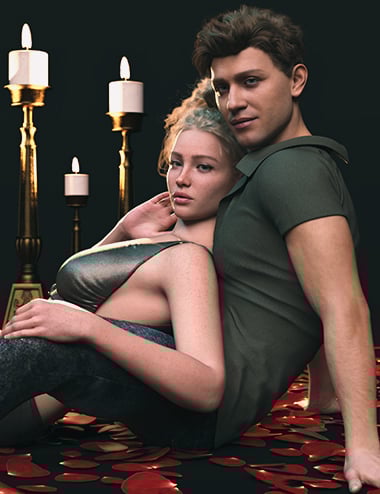 Z Loved Up Couple Poses for Genesis 9 and 8 Z Loved Up Couple Poses for Genesis 9 and 8 by: Zeddicuss, 3D Models by Daz 3D
