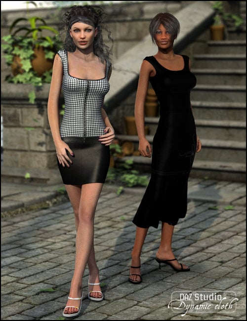 Classy Flounce Skirt and Top Classy Flounce Skirt and Top by: OptiTex, 3D Models by Daz 3D