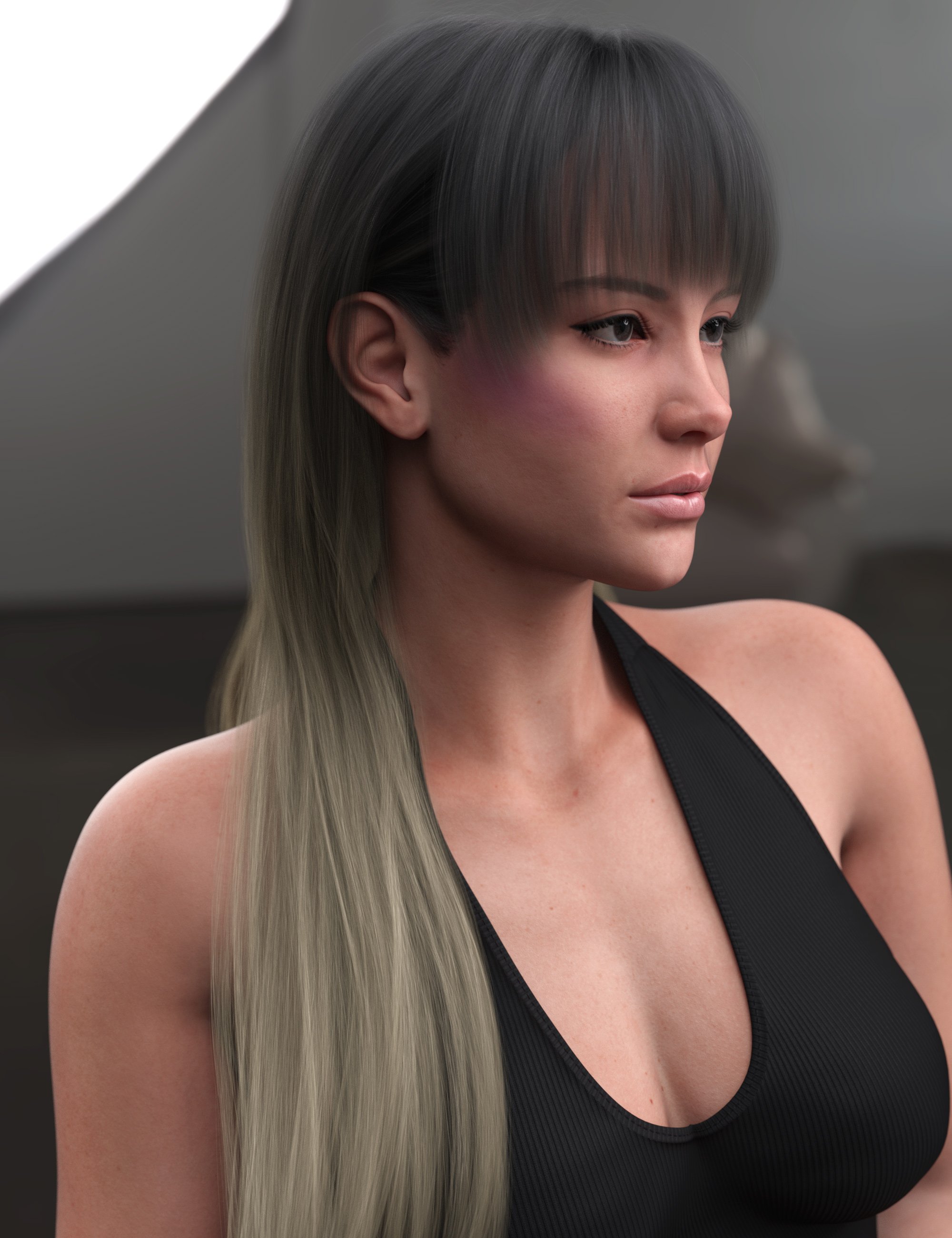Shy Fringe Style Hair Color Expansion by: outoftouch, 3D Models by Daz 3D