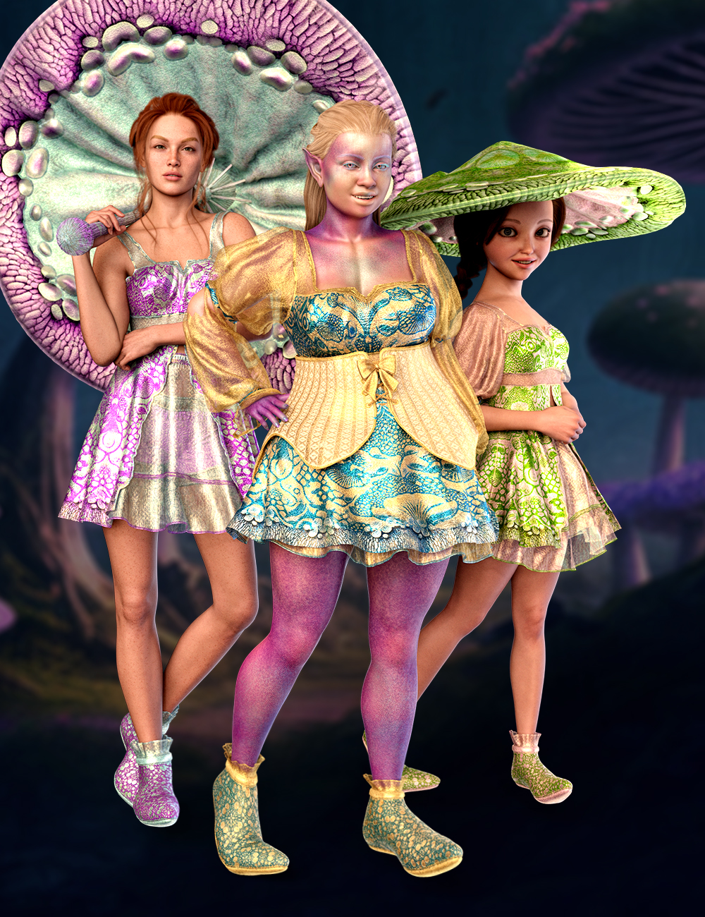 dForce ND Liloo Clothing for Genesis 9 | Daz 3D