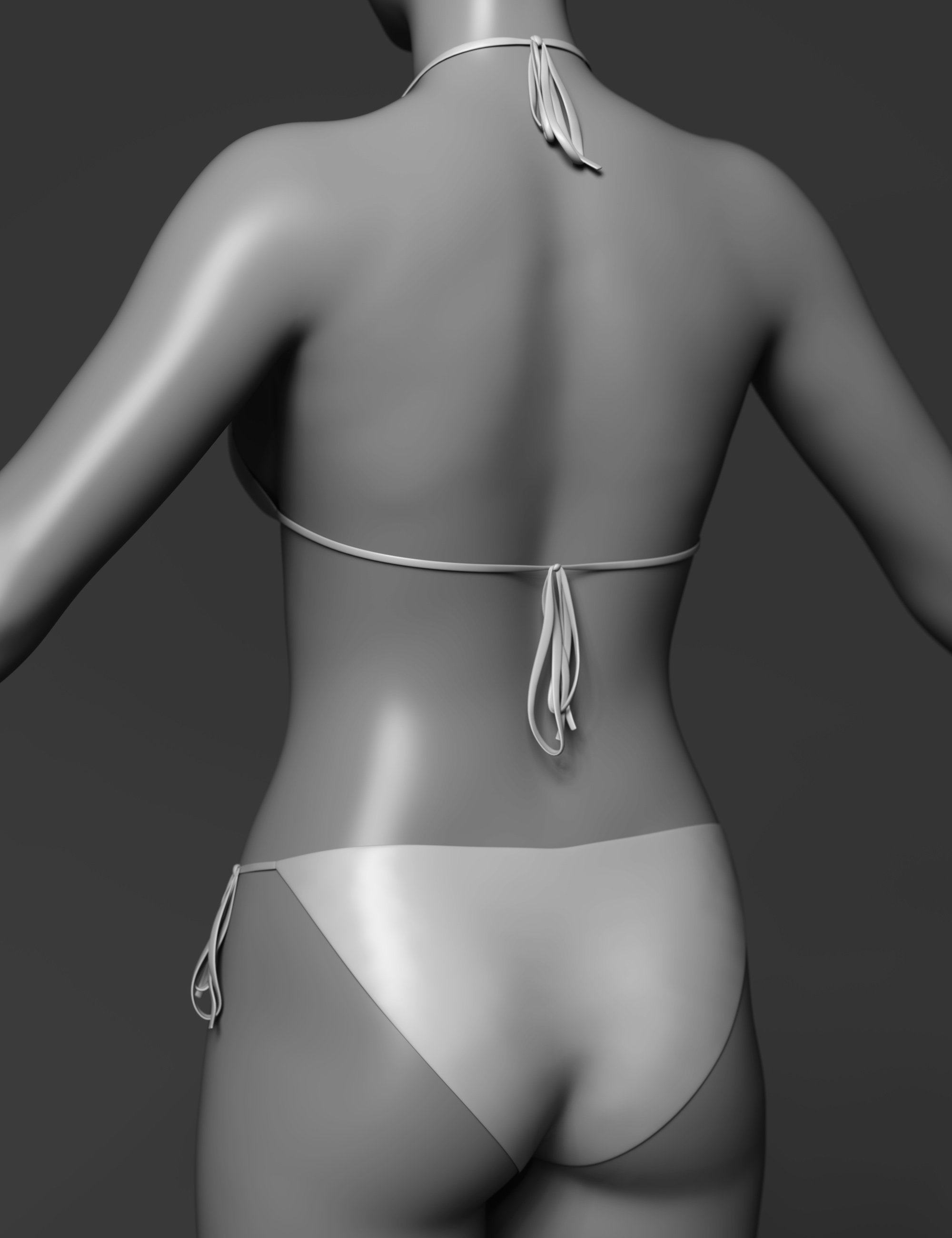 Tied Bikini for Genesis 9 by: outoftouch, 3D Models by Daz 3D