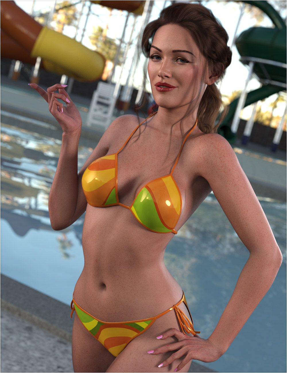 OOT Tied Bikini Elysium Texture Add-On by: ShanasSoulmate, 3D Models by Daz 3D