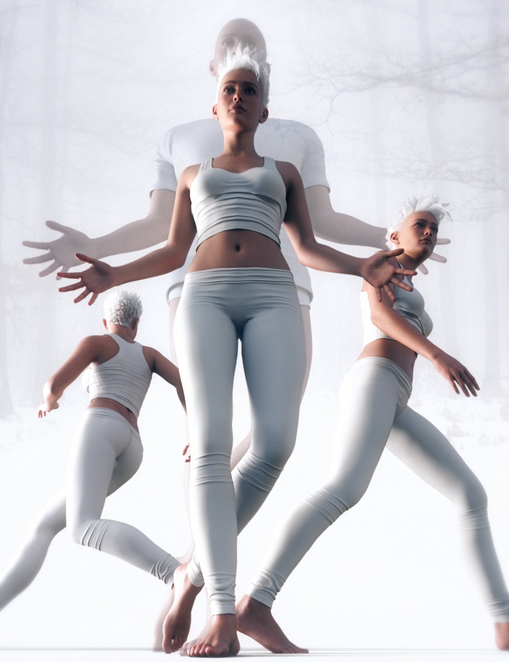 Mega Pose Set - Stand Walk Run for Genesis 9 by: Neikdian, 3D Models by Daz 3D