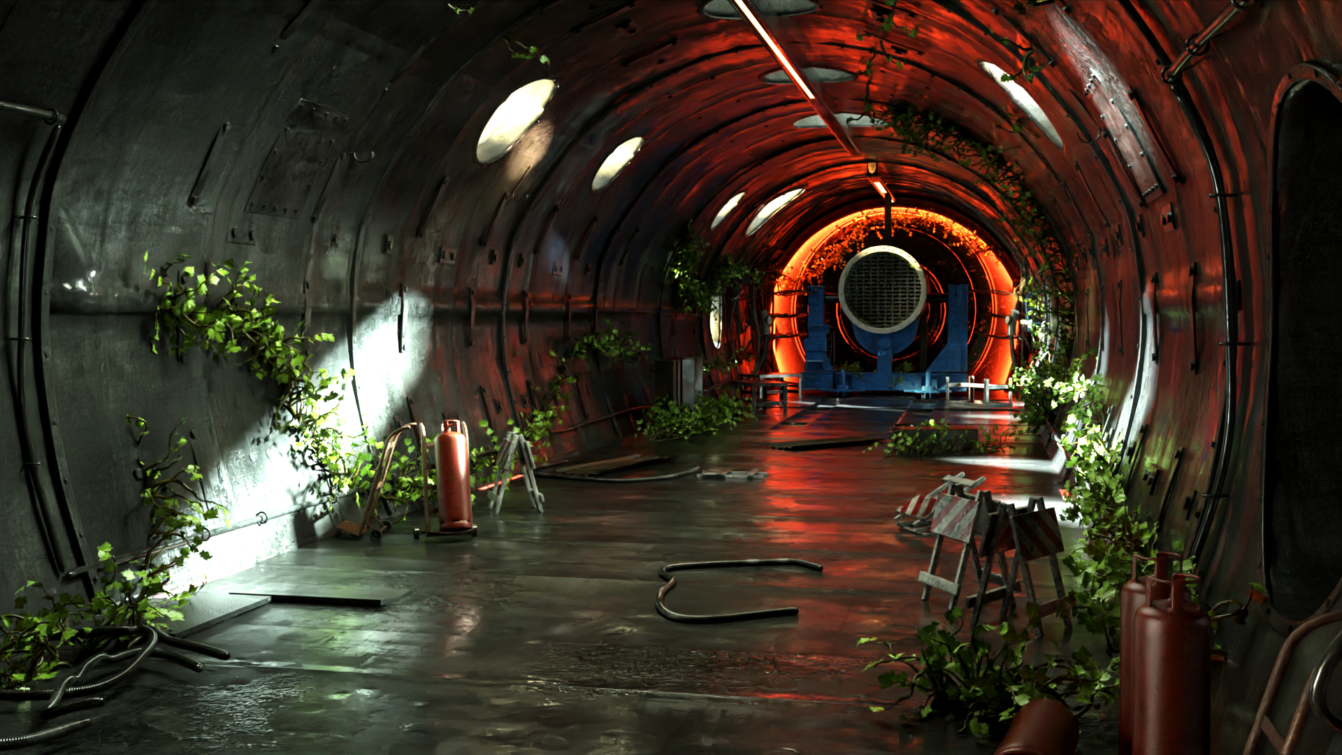 Old Jet Engine Test Facility Daz 3d