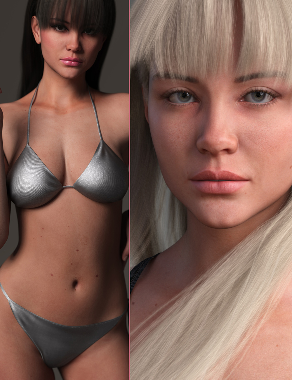 RY Tiffany HD Bundle for Genesis 9 by: outoftouchRaiya, 3D Models by Daz 3D