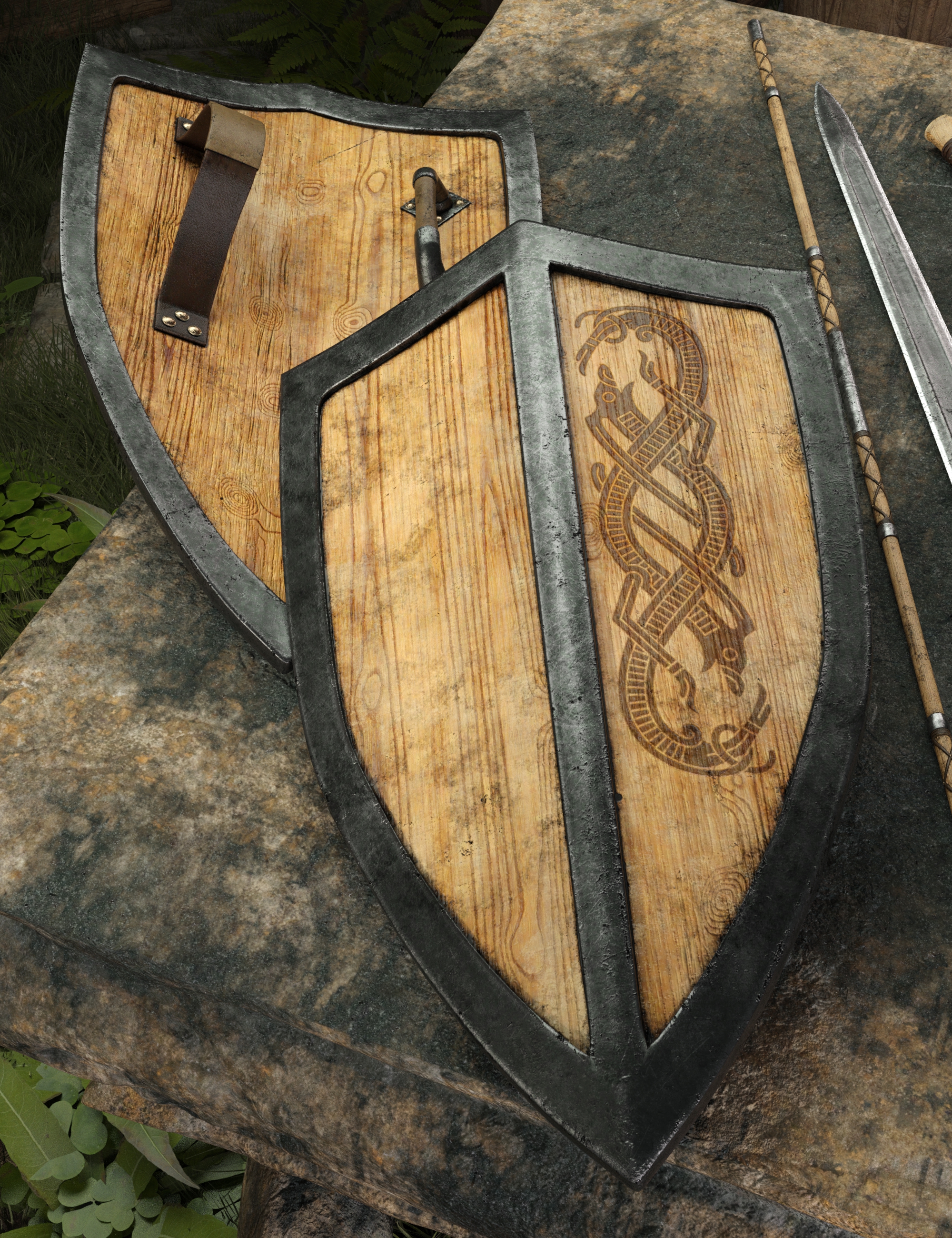 Viking Weapons Collection by: Britech, 3D Models by Daz 3D