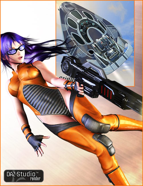 Anime Star Fighter by: , 3D Models by Daz 3D